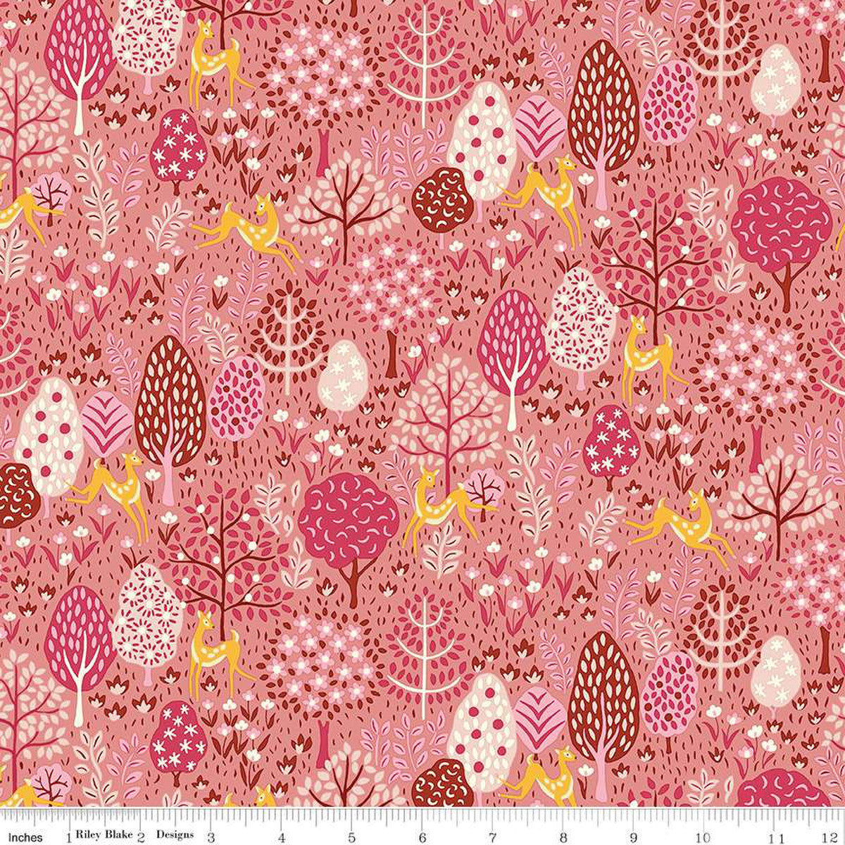 Liberty Fabrics - Garden Party Picnic Trifle Dancing Deer B - Cotton