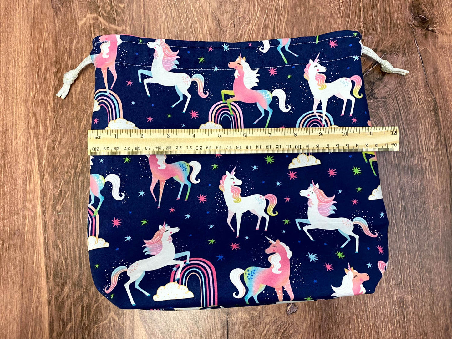 Horse Project Bag - Drawstring Bag – Crochet Bag - Knitting Bag - Cross Stitch Bag - Craft Bag - Bingo Bag