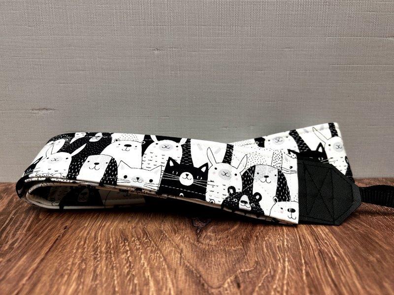 Woodland Adjustable Handmade Fabric Camera Strap - DSLR Strap - Photography Accessories - Bear - Dog - Llama - Cat - Hedgehog