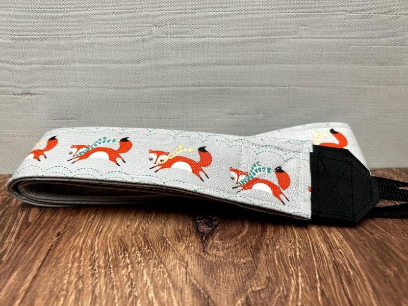 Fox Adjustable Handmade Fabric Camera Strap - DSLR Strap - Photography Accessories - Woodland - Animal