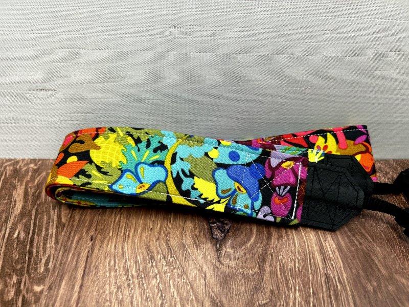 Floral Adjustable Handmade Fabric Camera Strap - DSLR Strap - Photography Accessories - Flower - Artistic - Gift