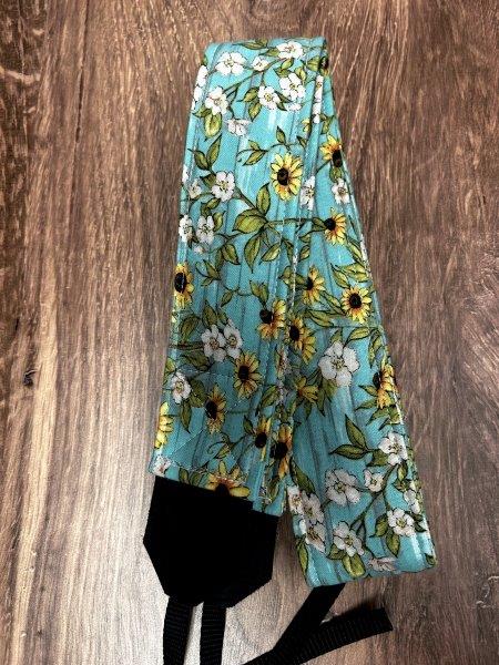 Sunflower Adjustable Handmade Fabric Camera Strap - DSLR Strap - Photography Accessories - Flower - Artistic - Floral - Gift