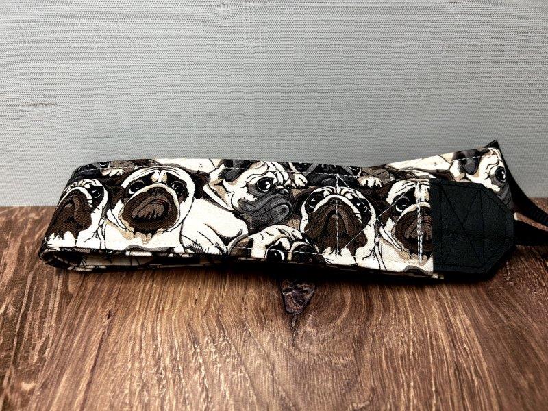 Pug Adjustable Handmade Fabric Camera Strap - DSLR Strap - Photography Accessories - Dog - Gift