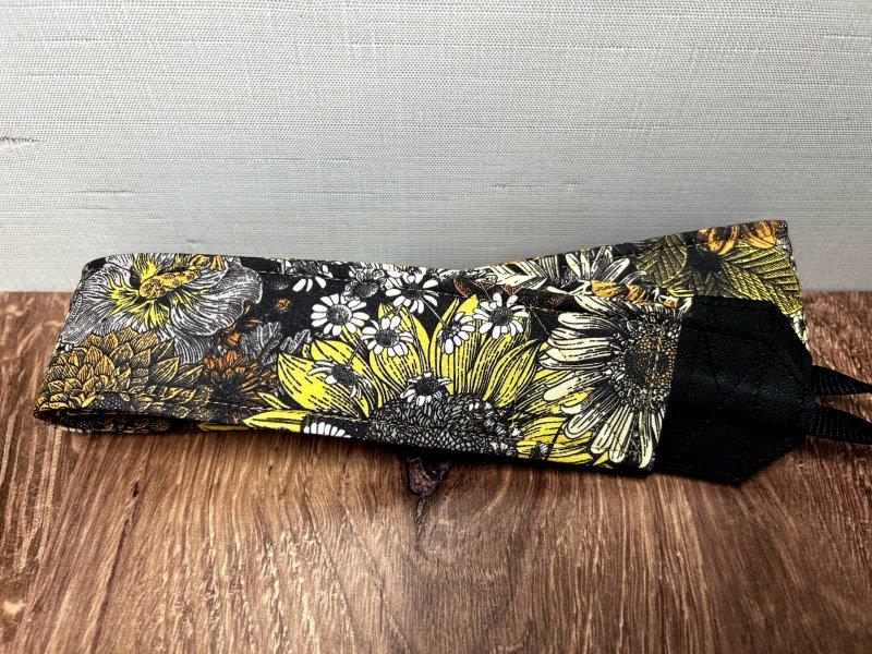 Sunflower Adjustable Handmade Fabric Camera Strap - DSLR Strap - Photography Accessories - Flower - Artistic - Floral - Gift