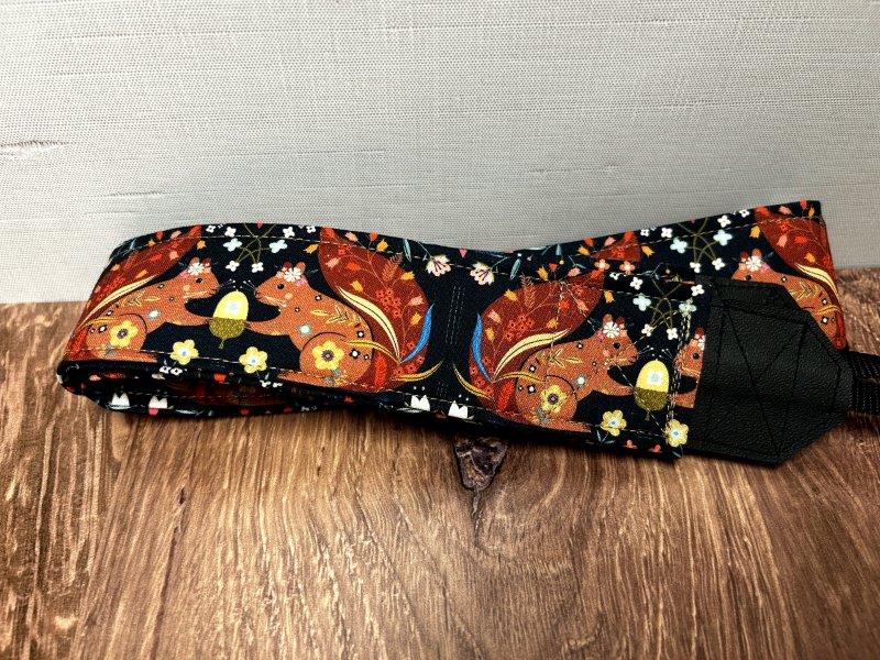 Squirrel Adjustable Handmade Fabric Camera Strap - DSLR Strap - Photography Accessories - Woodland - Gift