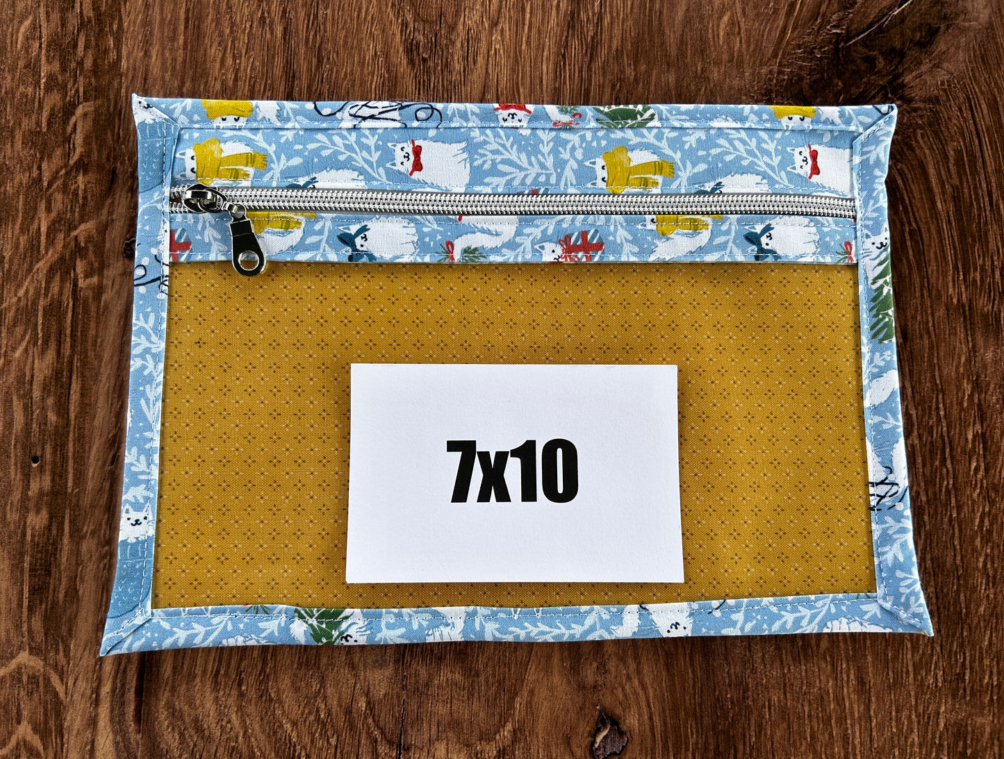 Vinyl Cross Stitch Project Bag - Embroidery bag - Project Bag - Knitting & Crochet Bag - Storage - Organizer - Cat Project Bag - Notions