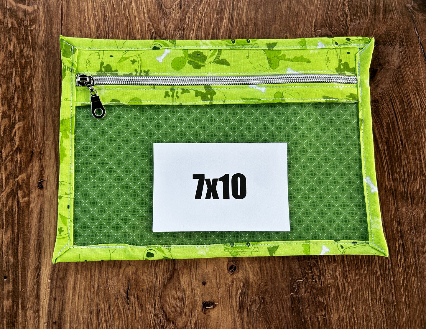 Vinyl Cross Stitch Project Bag - Embroidery bag - Project Bag - Knitting & Crochet Bag - Storage - Organizer - Dog Project Bag - Notions