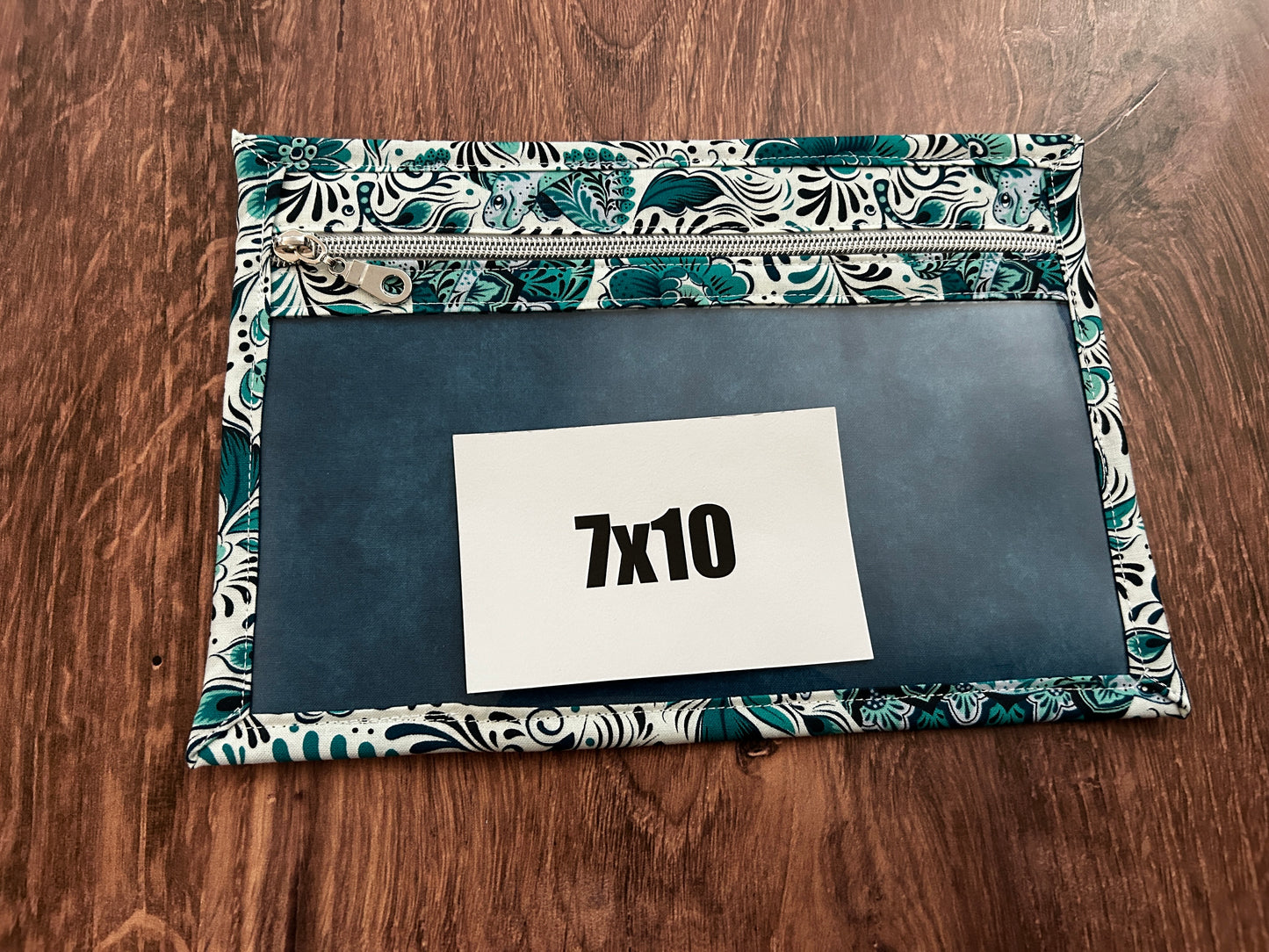 Vinyl Cross Stitch Project Bag - Embroidery bag - Project Bag - Knitting & Crochet Bag - Storage - Organizer - Notions - Turtle - Floral