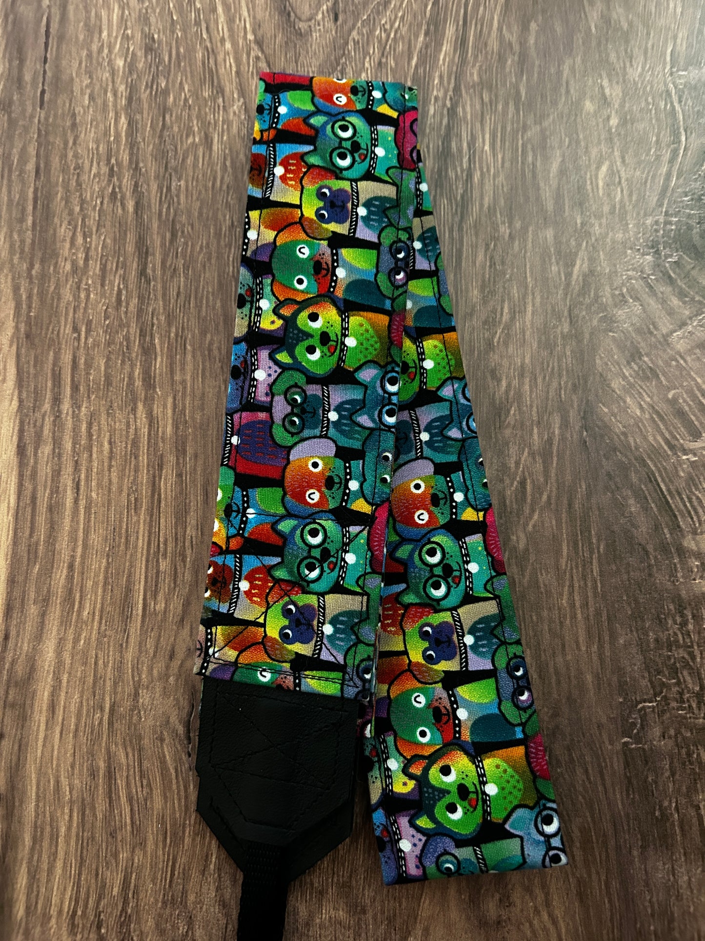 Dog Adjustable Handmade Fabric Camera Strap - DSLR Strap - Photography Accessories - Dogs - Gift