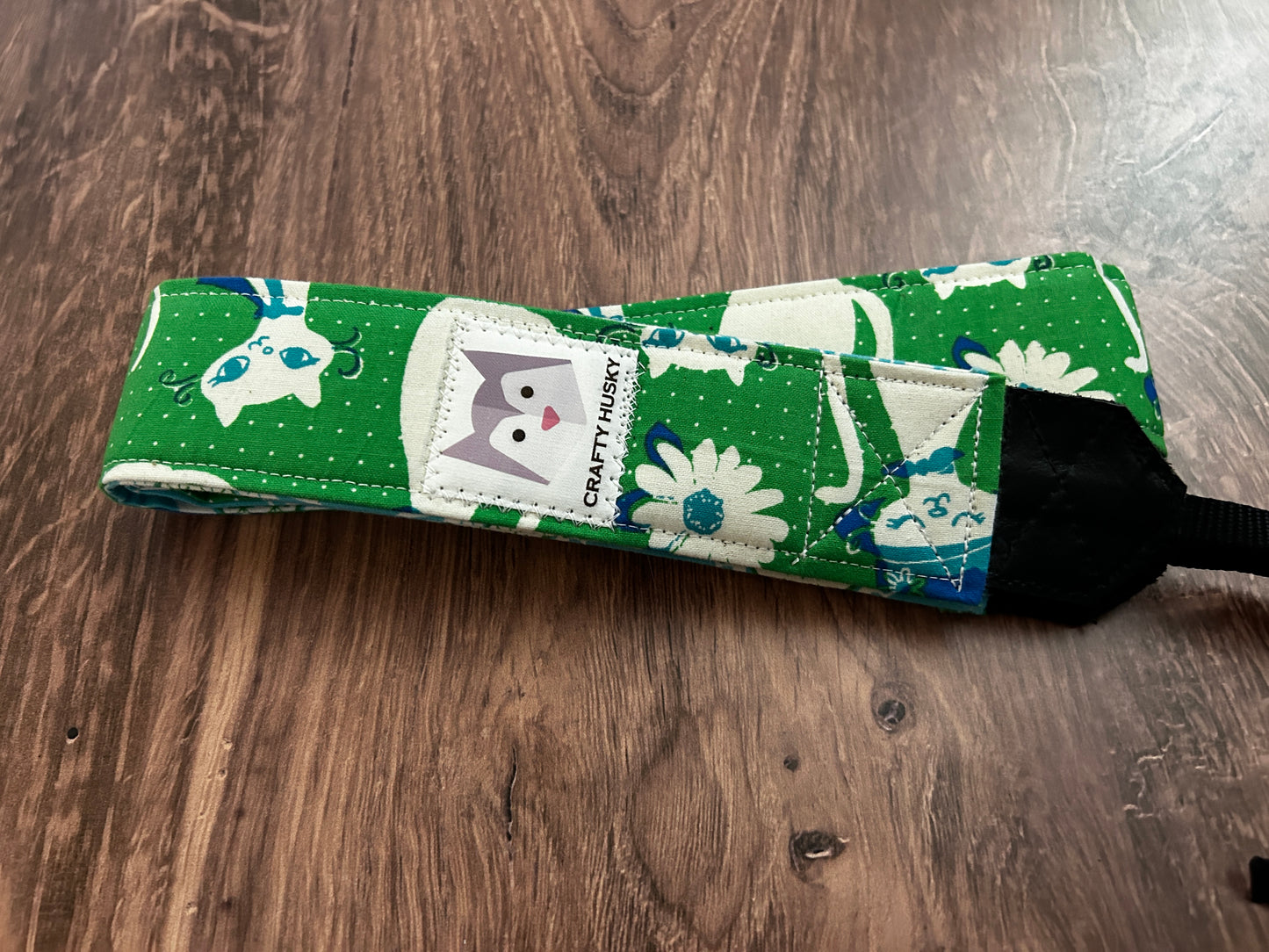 Cat Adjustable Handmade Fabric Camera Strap - DSLR Strap - Photography Accessories - Kitty - Cats - Animal - Floral