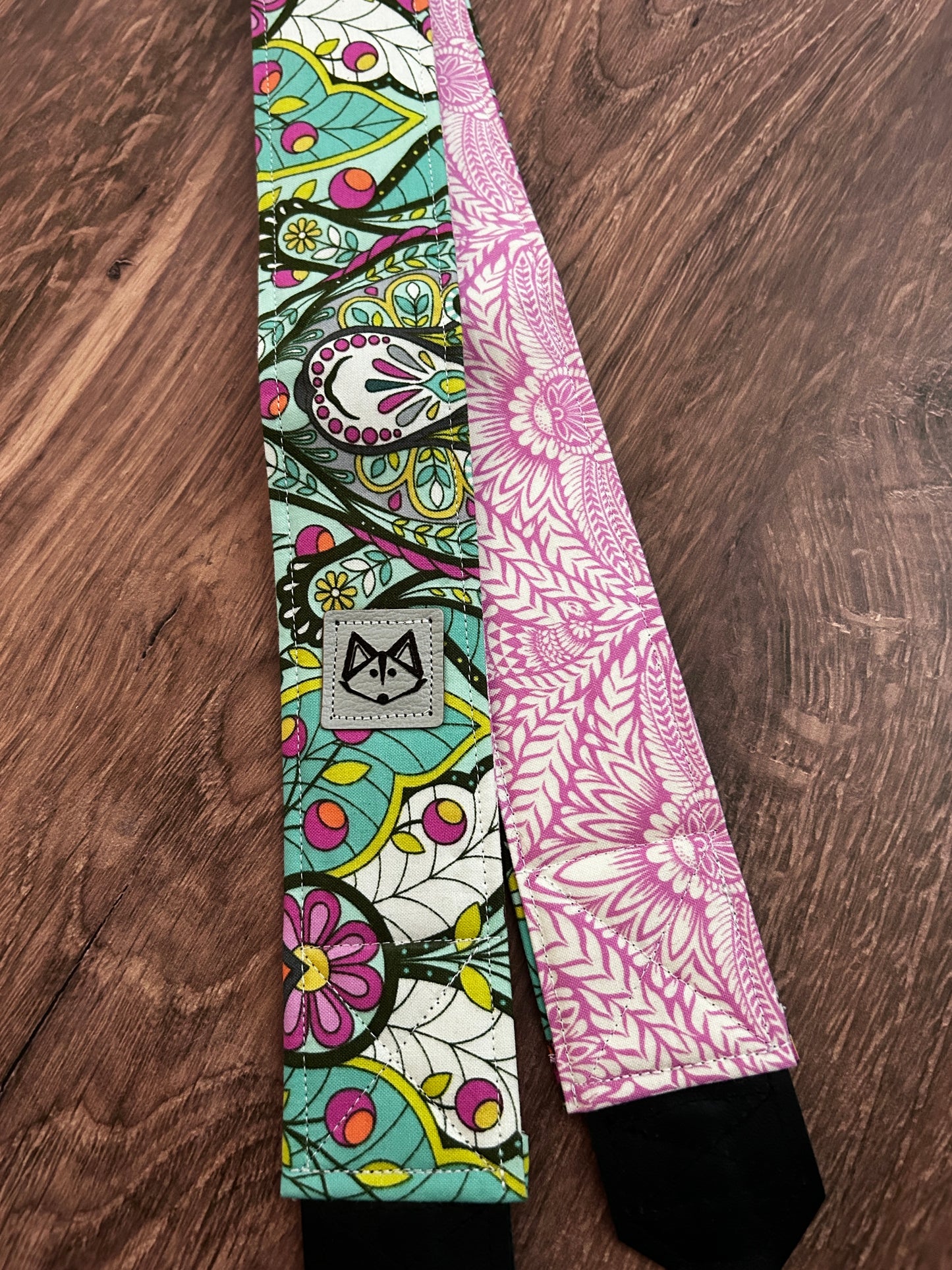 Floral Adjustable Handmade Fabric Camera Strap - DSLR Strap - Photography Accessories - Flower - Gift