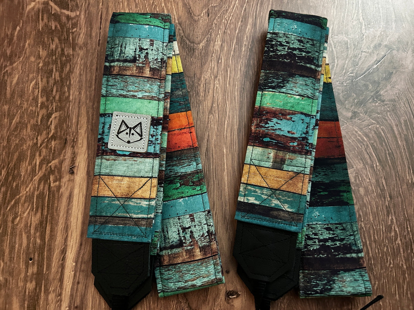 Colorful Fence Adjustable Handmade Fabric Camera Strap - DSLR Strap - Photography Accessories - Gift