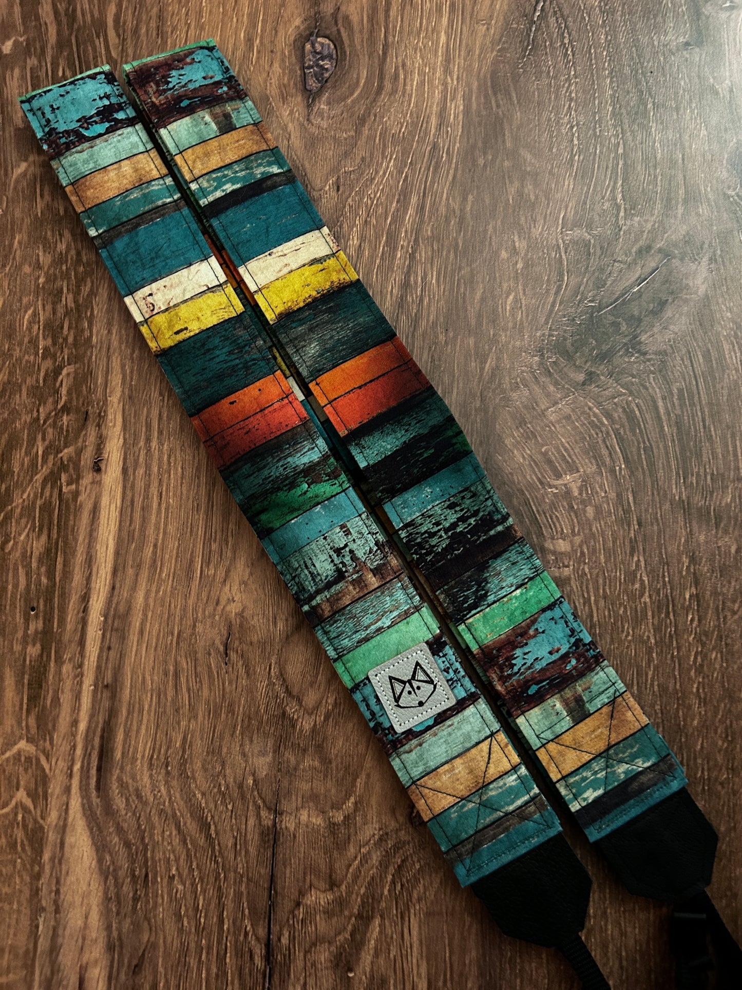 Colorful Fence Adjustable Handmade Fabric Camera Strap - DSLR Strap - Photography Accessories - Gift