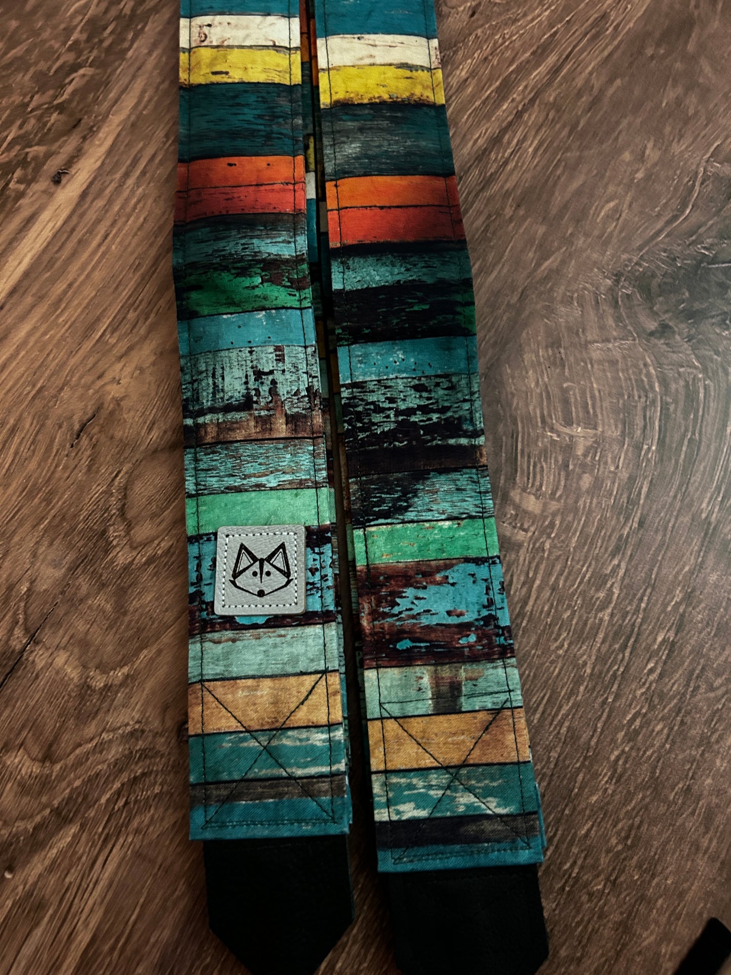 Colorful Fence Adjustable Handmade Fabric Camera Strap - DSLR Strap - Photography Accessories - Gift