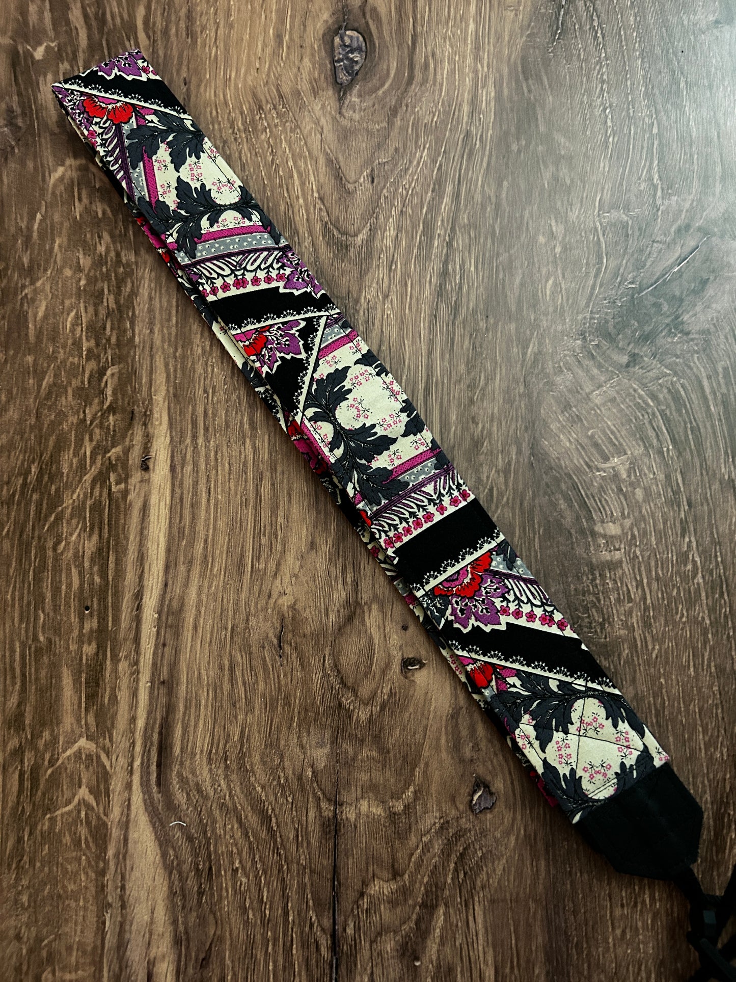 Floral Adjustable Handmade Fabric Camera Strap - DSLR Strap - Photography Accessories - Flower - Gift