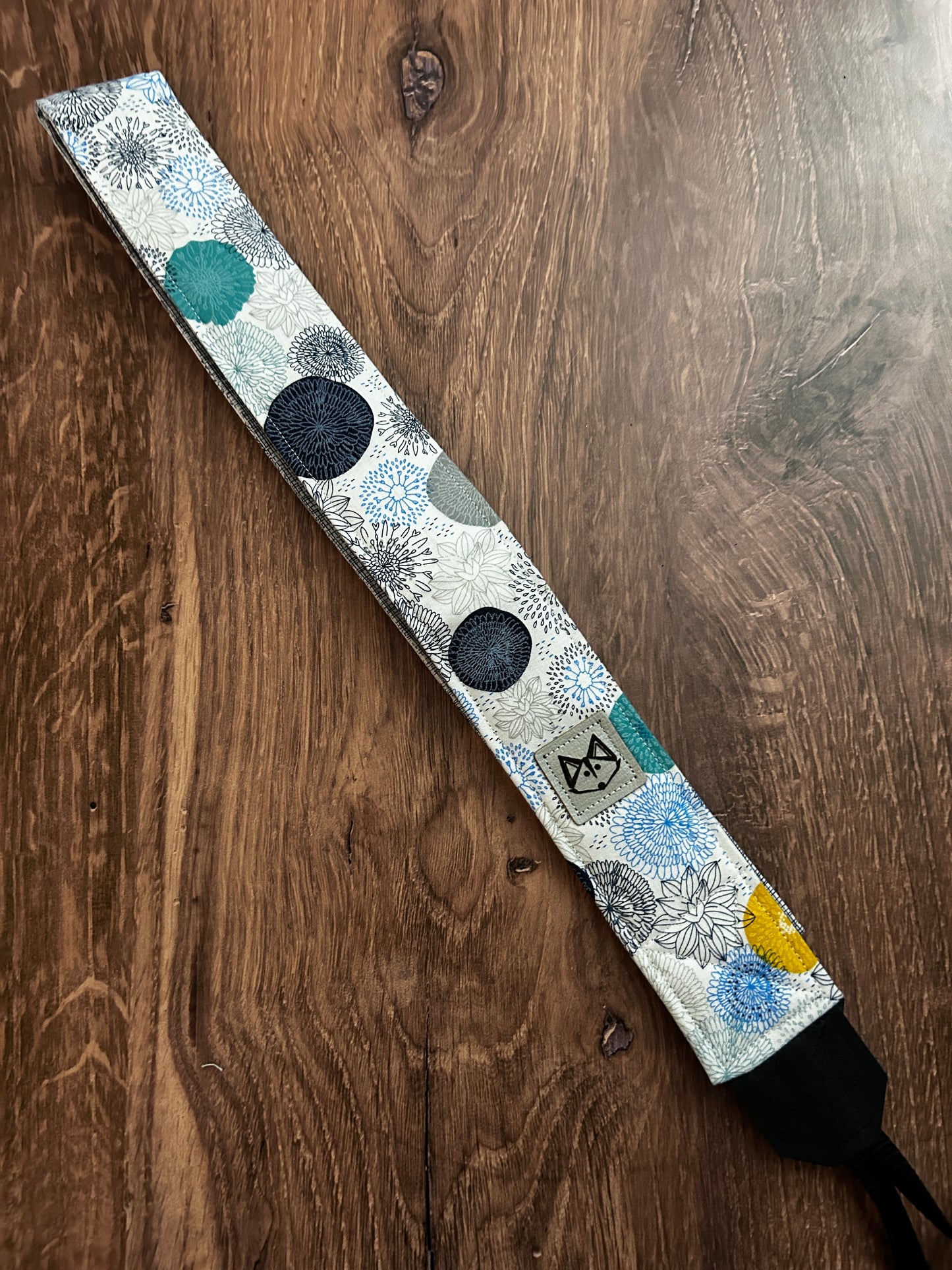 Flower Adjustable Handmade Fabric Camera Strap - DSLR Strap - Photography Accessories - Floral - Gift
