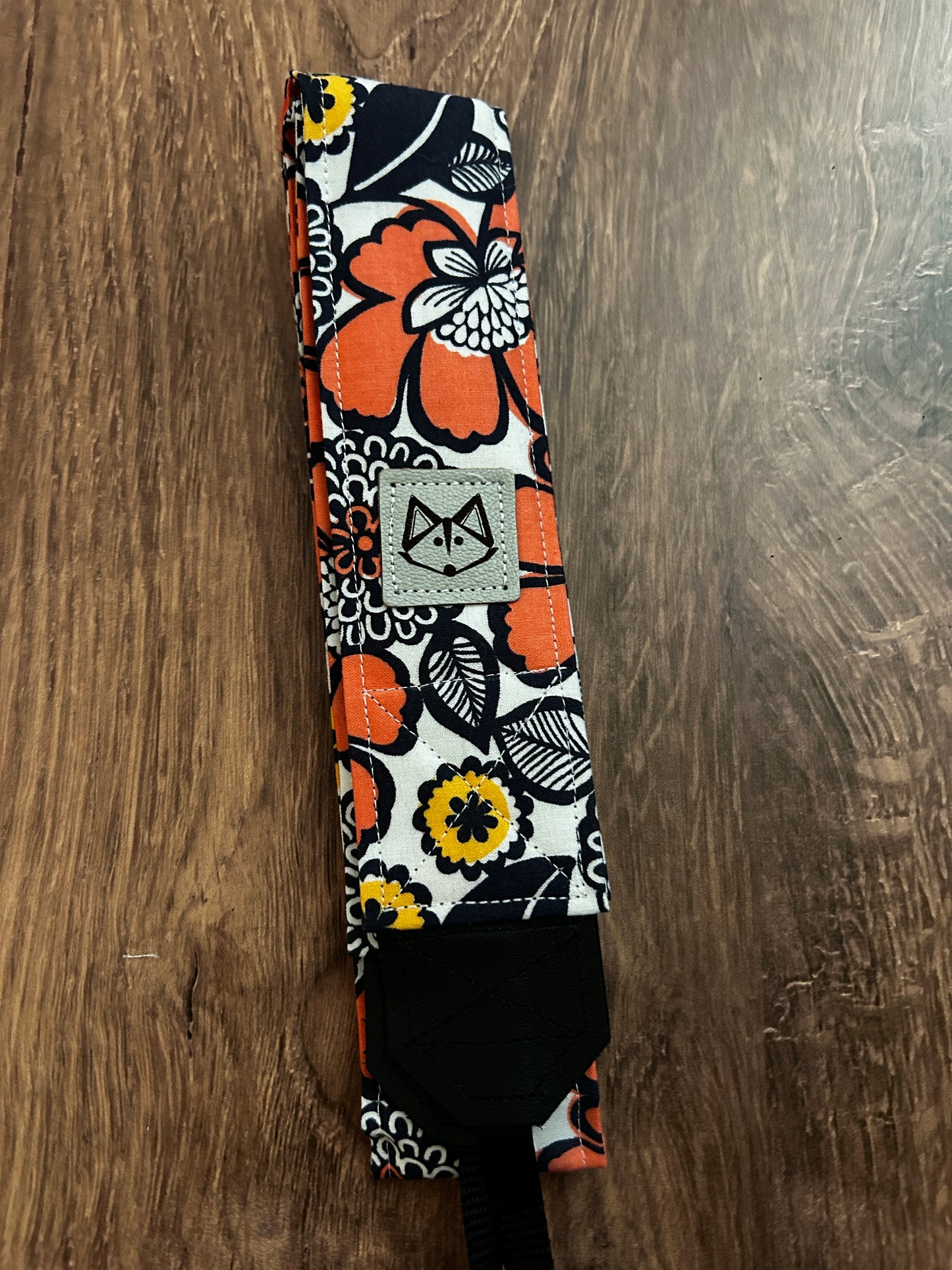 Flower Adjustable Handmade Fabric Camera Strap - DSLR Strap - Photography Accessories - Floral - Gift
