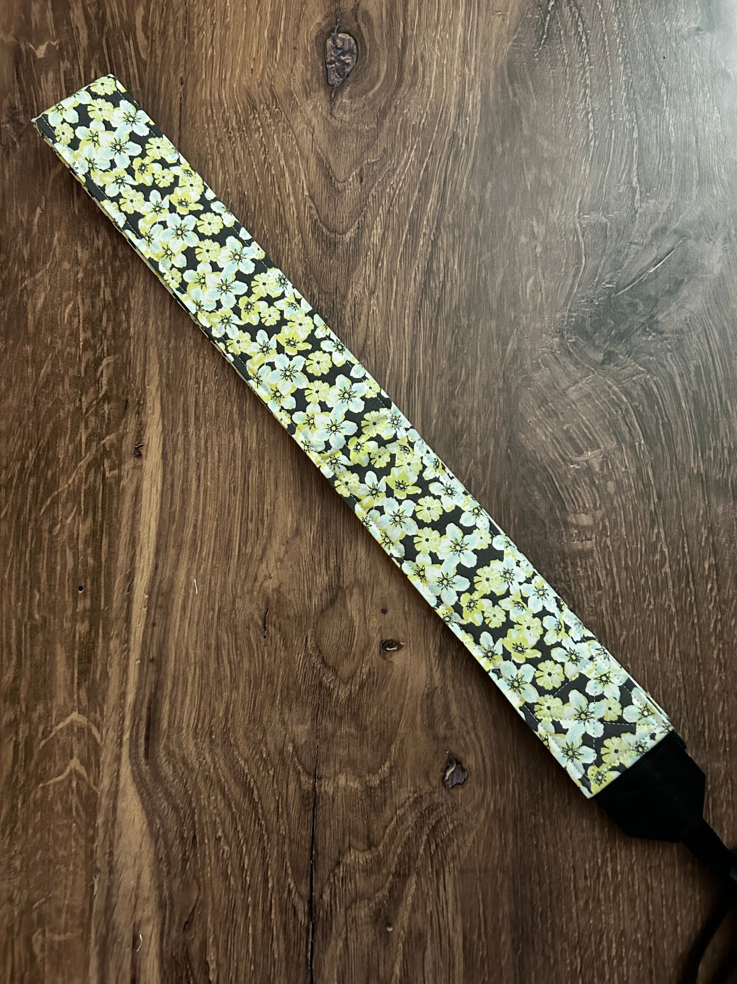 Flower Adjustable Handmade Fabric Camera Strap - DSLR Strap - Photography Accessories - Floral - Gift