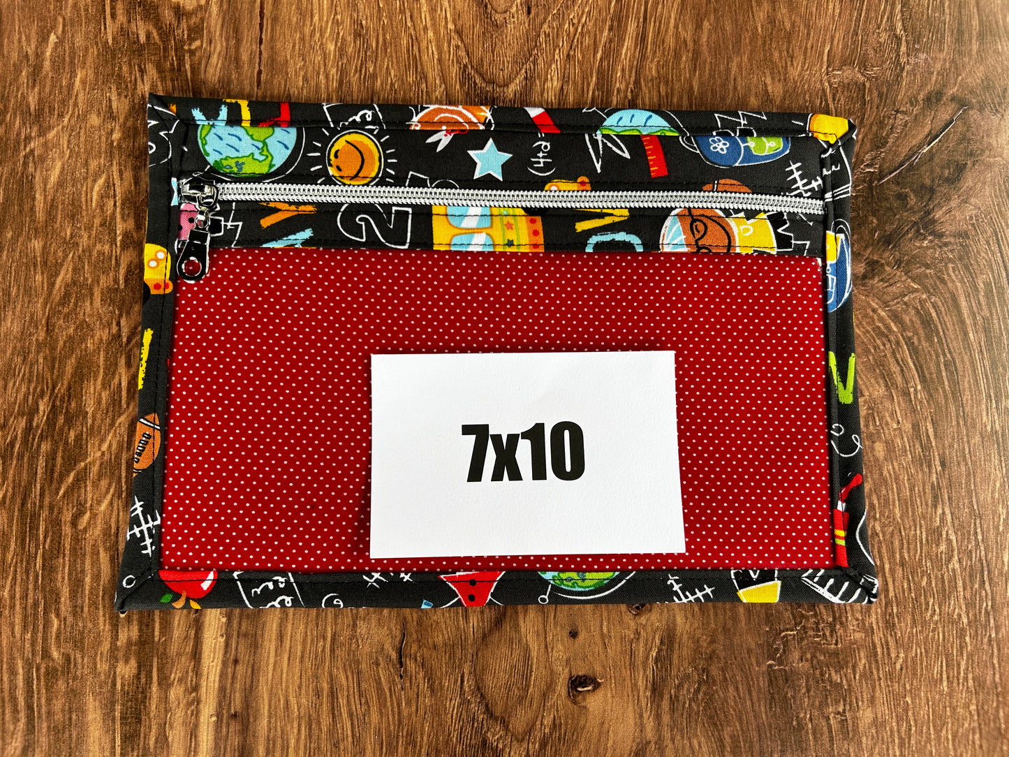 Vinyl Cross Stitch Project Bag - Embroidery bag - Knitting & Crochet Bag - Storage - Organizer - Back to School Project Bag - Notions