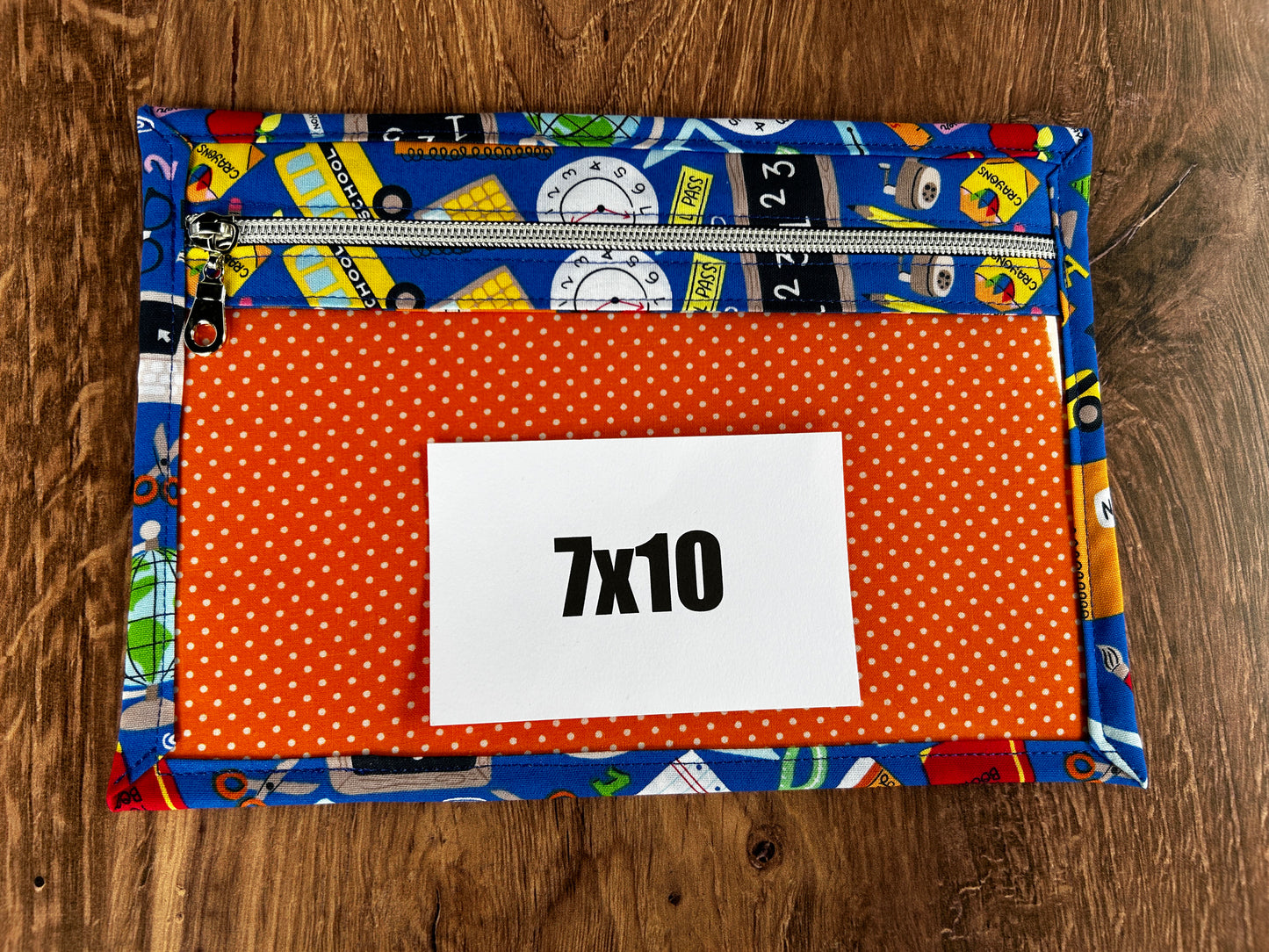 Vinyl Cross Stitch Project Bag - Embroidery bag - Knitting & Crochet Bag - Storage - Organizer - Back to School Project Bag - Notions (Copy)