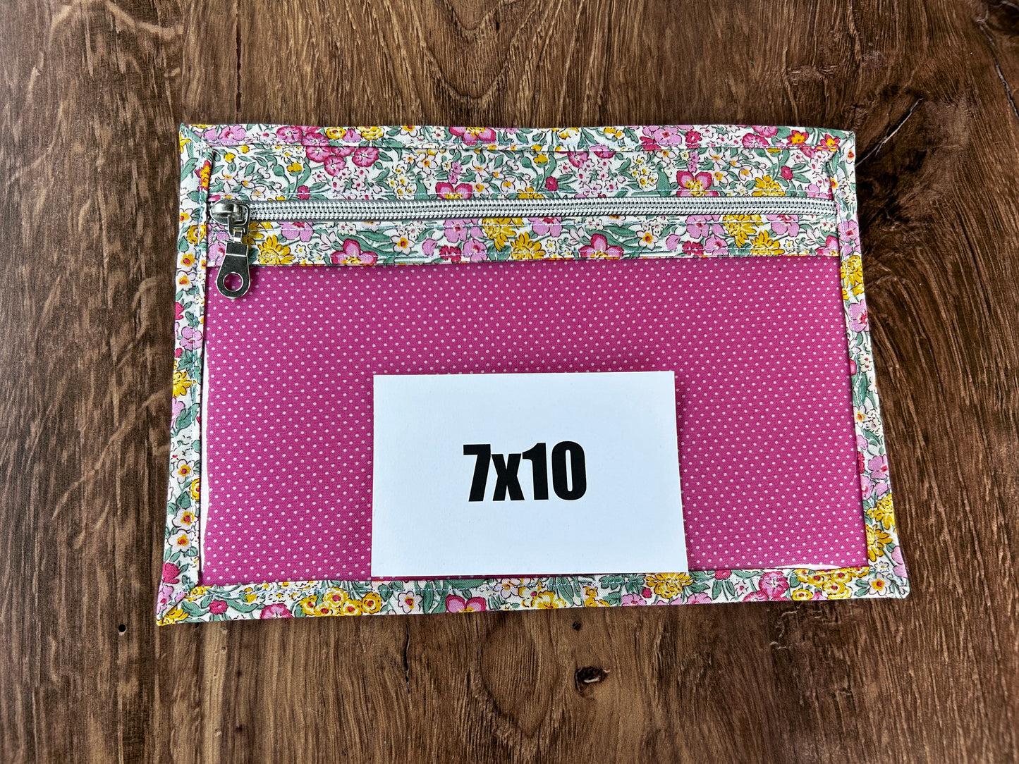 Vinyl Cross Stitch Project Bag - Embroidery Bag - Project Bag - Knitting & Crochet Bag - Storage - Organizer - Notions - Flower - Floral