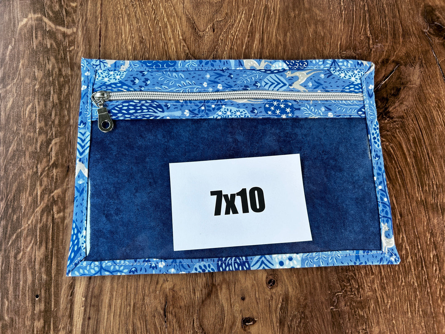 Vinyl Cross Stitch Project Bag - Embroidery bag - Project Bag - Knitting & Crochet Bag - Organizer - Notions - Woodland - Deer - Floral