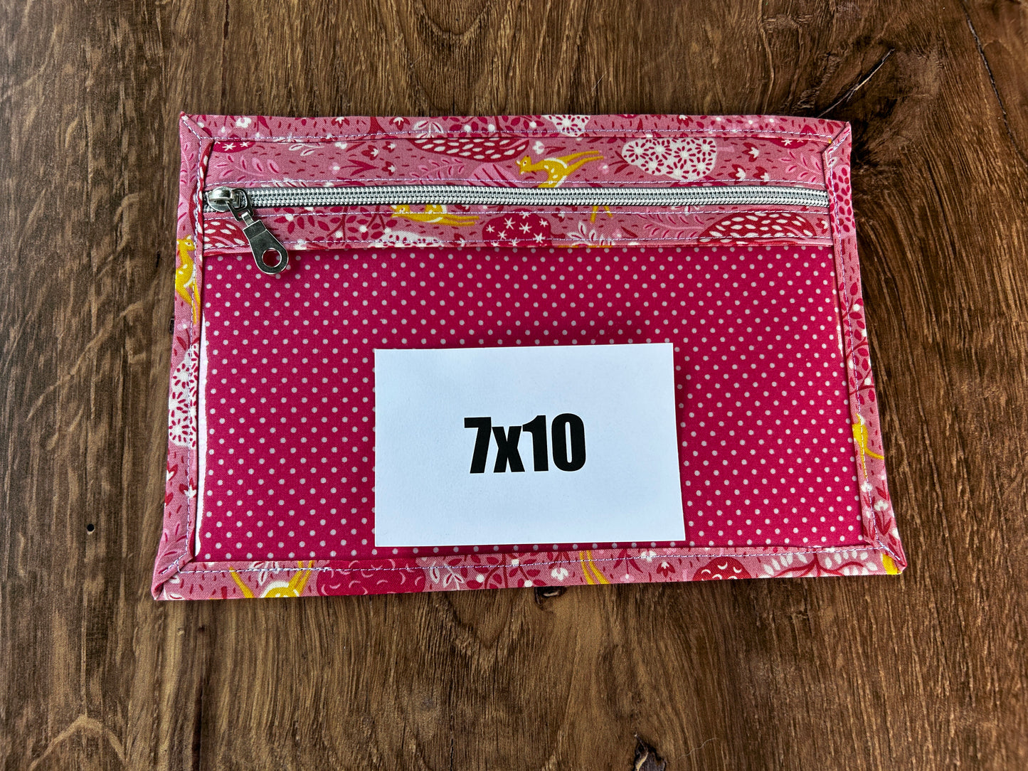 Vinyl Cross Stitch Project Bag - Embroidery bag - Project Bag - Knitting & Crochet Bag - Organizer - Notions - Woodland - Deer - Floral