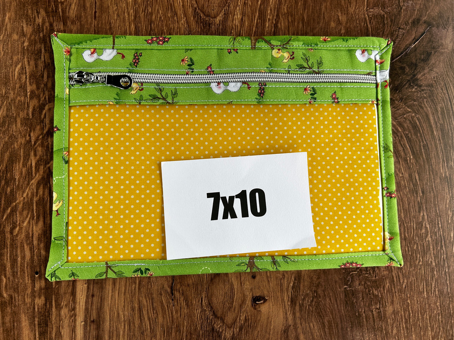 Vinyl Cross Stitch Project Bag - Project Bag - Knitting & Crochet Bag - Storage - Organizer - Duckling Project Bag - Notions - Duck