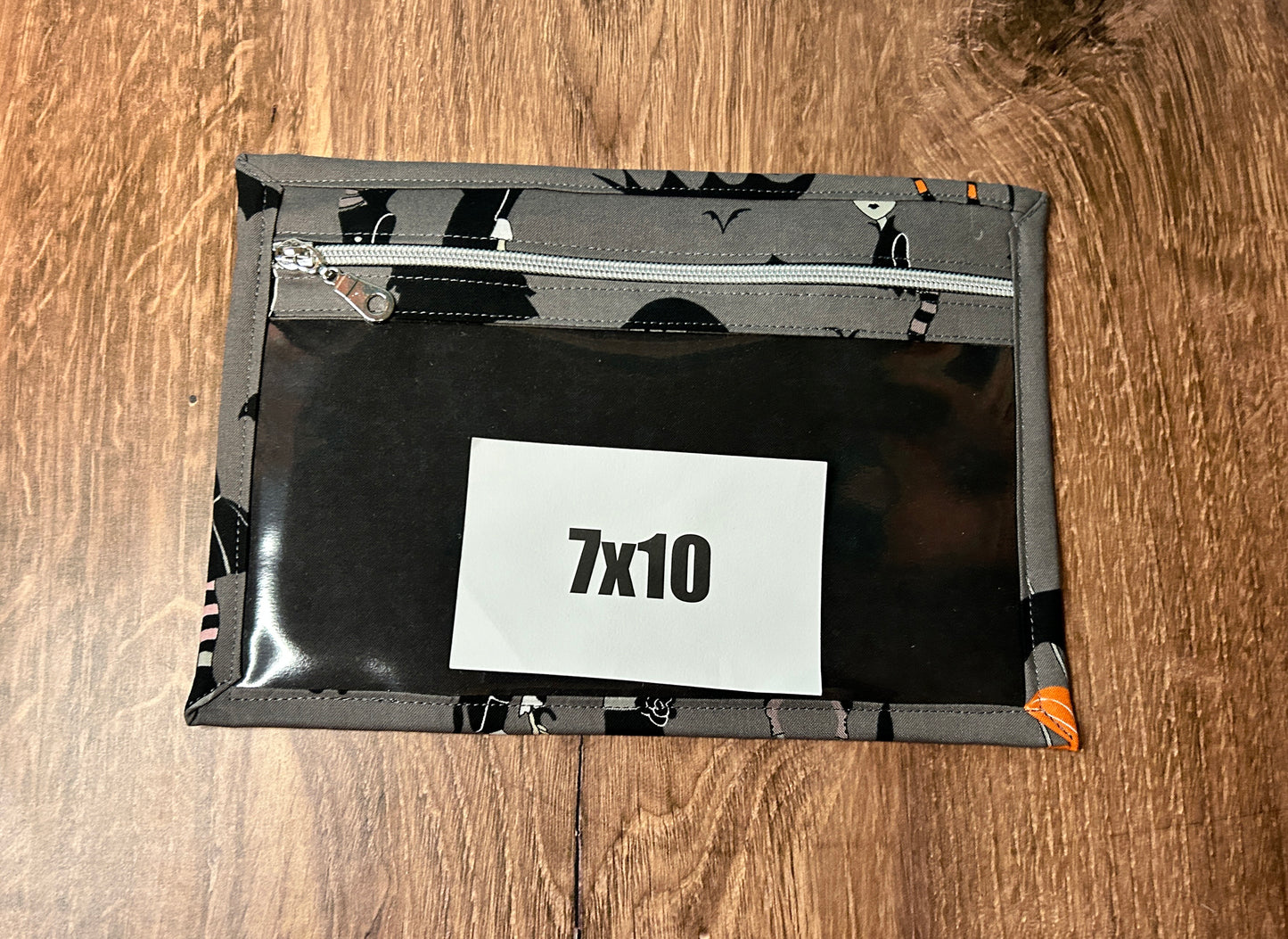 Vinyl Cross Stitch Project Bag - Embroidery Bag - Project Bag - Knitting & Crochet Bag - Organizer - Halloween Project Bag - Notions - Goth - Gothic (Copy)