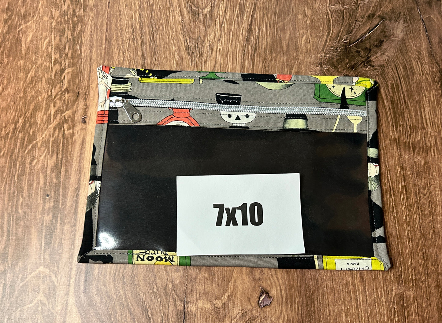 Vinyl Cross Stitch Project Bag - Embroidery Bag - Project Bag - Knitting & Crochet Bag - Organizer - Halloween Project Bag - Notions - Witch