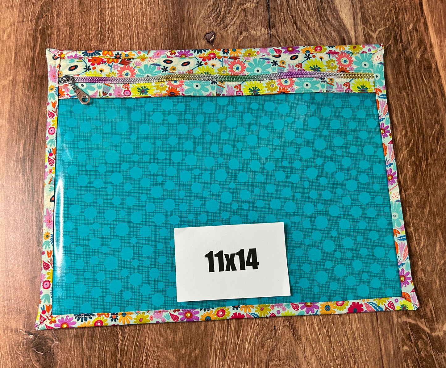 Vinyl Cross Stitch Project Bag - Embroidery Bag - Project Bag - Knitting & Crochet Bag - Storage - Organizer - Notions - Flower - Floral