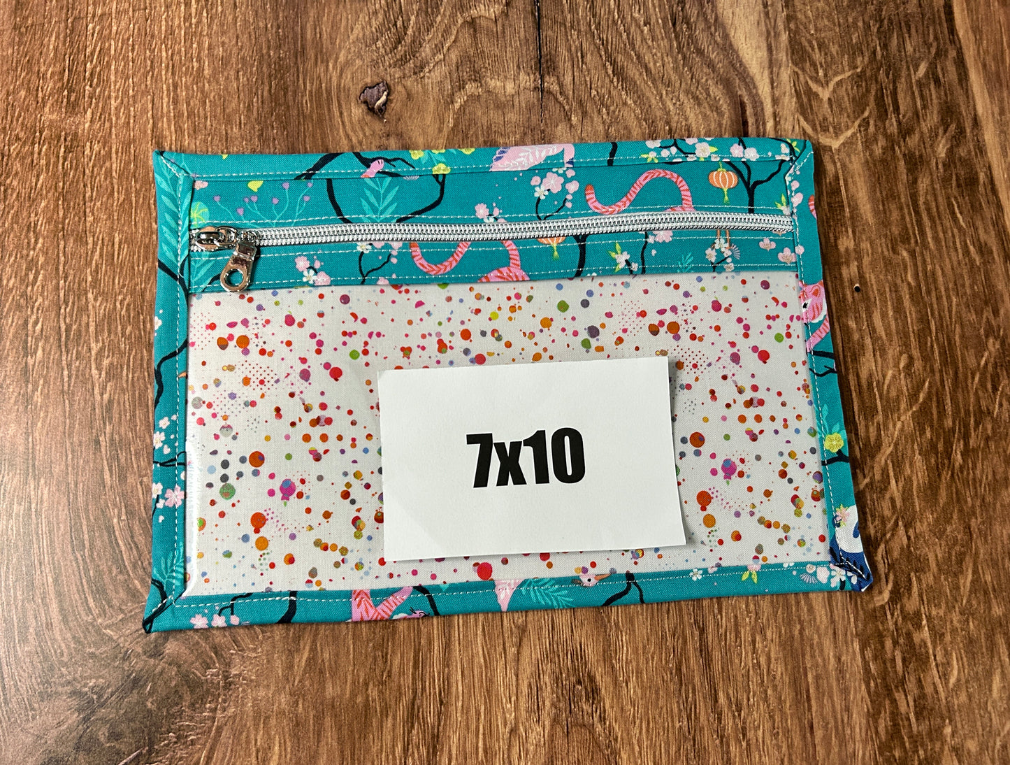 Vinyl Cross Stitch Project Bag - Embroidery Bag - Project Bag - Knitting & Crochet Bag - Notions - Woodland - Panda - Floral