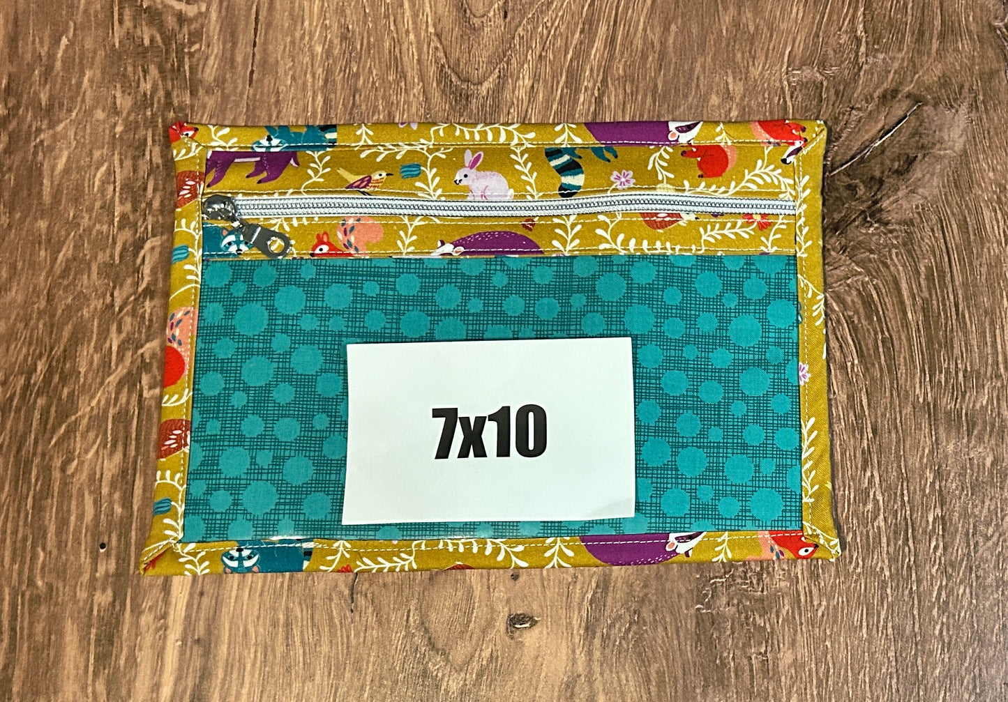 Vinyl Cross Stitch Project Bag - Embroidery bag - Project Bag - Knitting & Crochet Bag - Storage - Organizer - Notions - Woodland