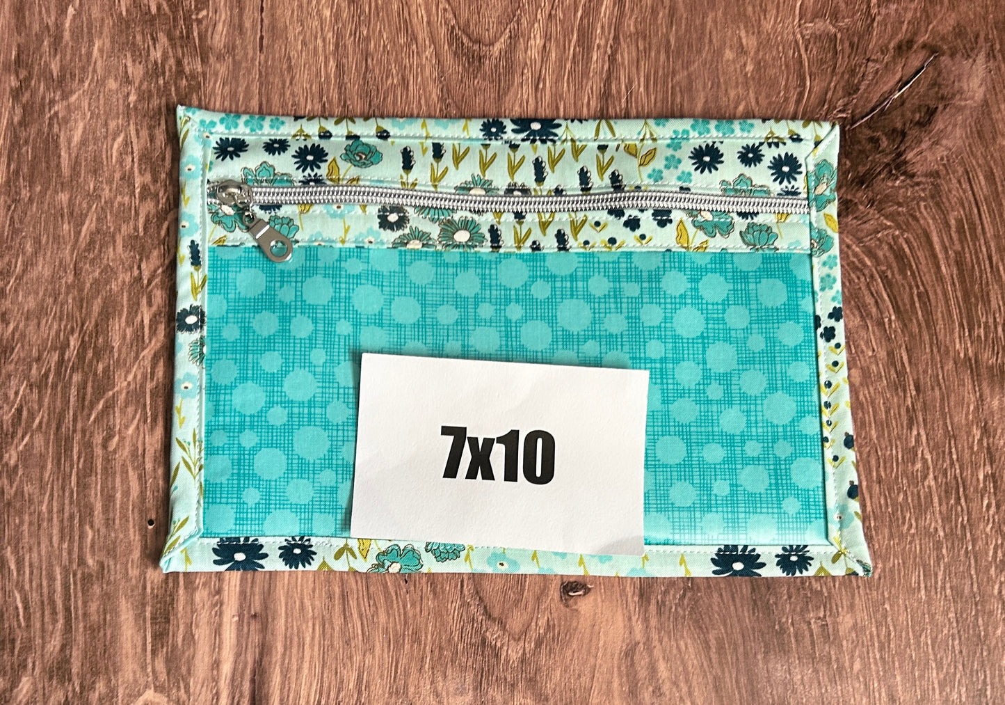 Vinyl Cross Stitch Project Bag - Embroidery bag - Project Bag - Knitting & Crochet Bag - Storage - Organizer - Notions - Floral - Flower