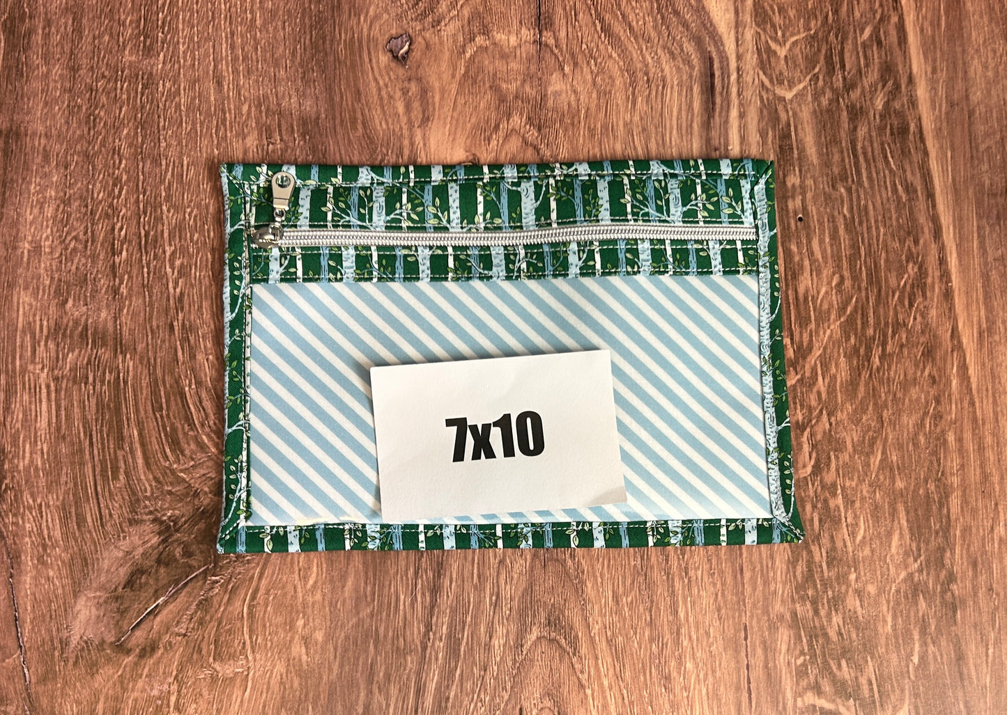 Vinyl Cross Stitch Project Bag - Embroidery bag - Project Bag - Knitting & Crochet Bag - Organizer - Notions - Woodland - Floral - Trees