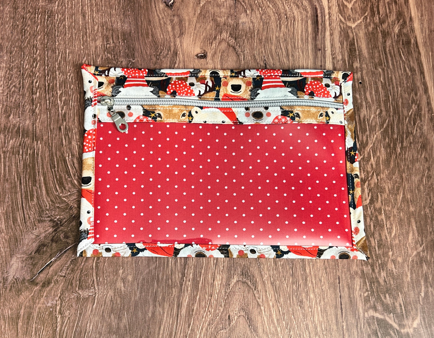 Vinyl Cross Stitch Project Bag - Embroidery Bag - Project Bag - Knitting & Crochet Bag - Notions - Woodland - Christmas - Bear - Fox - Deer