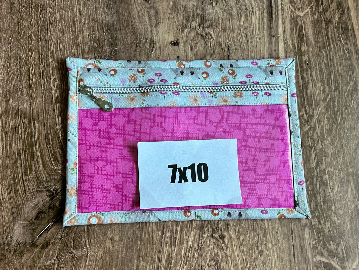 Vinyl Cross Stitch Project Bag - Embroidery bag - Project Bag - Knitting & Crochet Bag - Storage - Organizer - Cat Project Bag - Notions