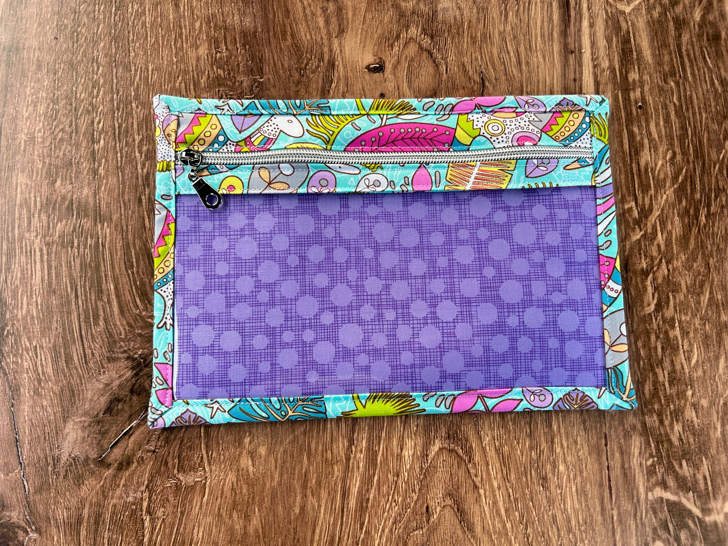 Vinyl Cross Stitch Project Bag - Embroidery Bag - Knitting & Crochet Bag - Storage - Notions - Jungle - Parrot - Bird - Koala - Kangaroo