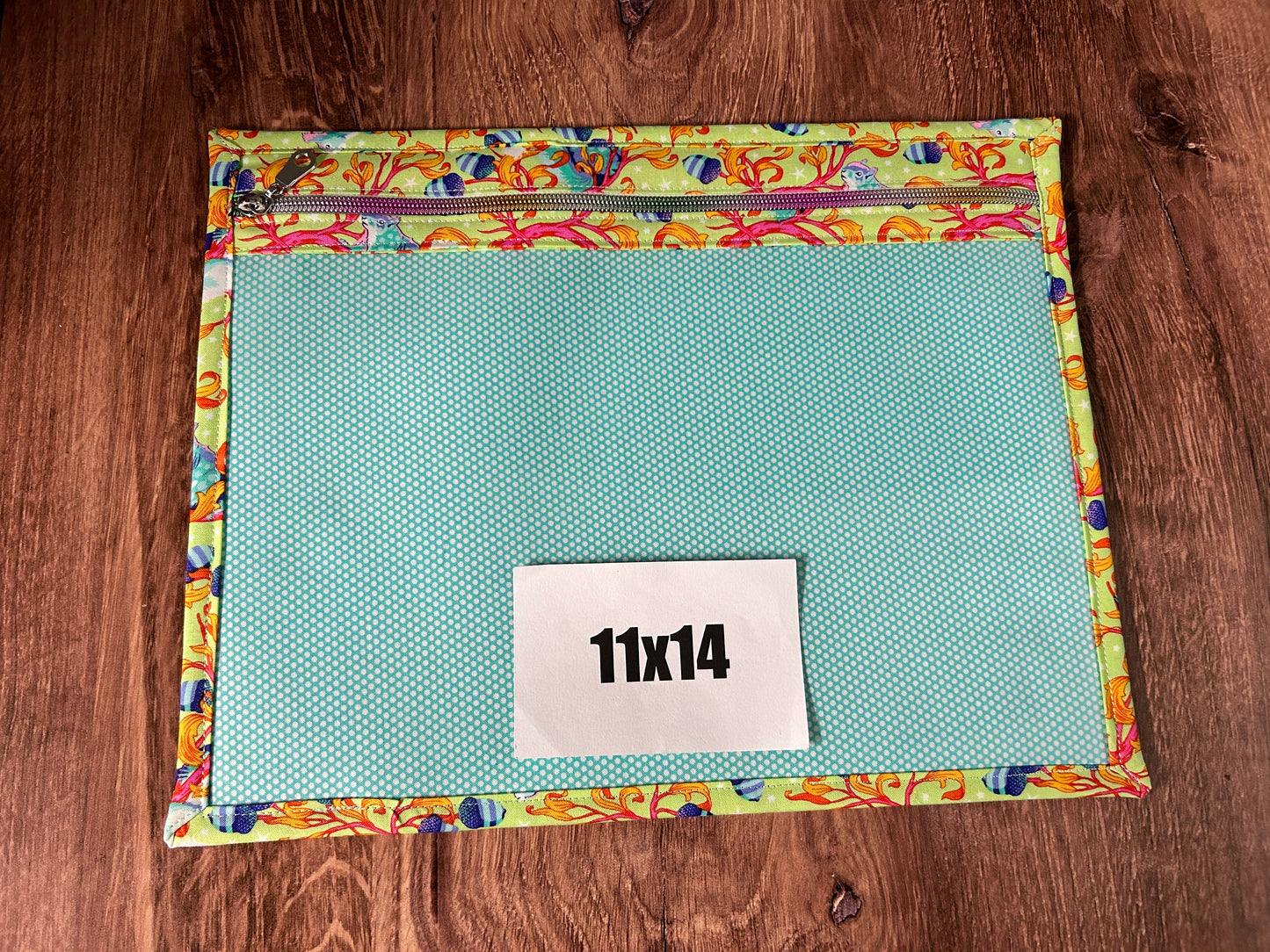 Vinyl Cross Stitch Project Bag - Embroidery bag - Project Bag - Knitting & Crochet Bag - Storage - Organizer - Squirrel - Notions