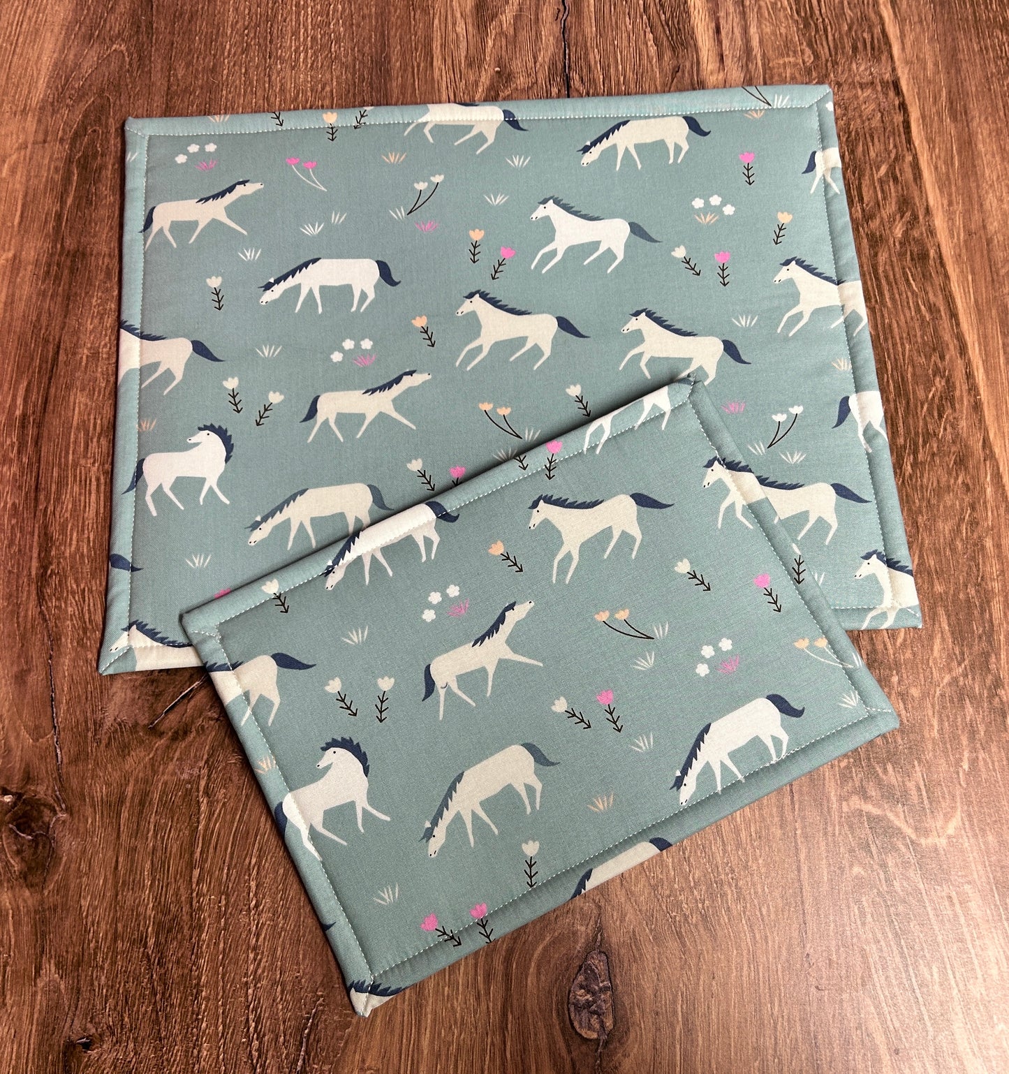 Vinyl Cross Stitch Project Bag - Embroidery bag - Project Bag - Knitting & Crochet Bag - Organizer - Horse Project Bag - Notions