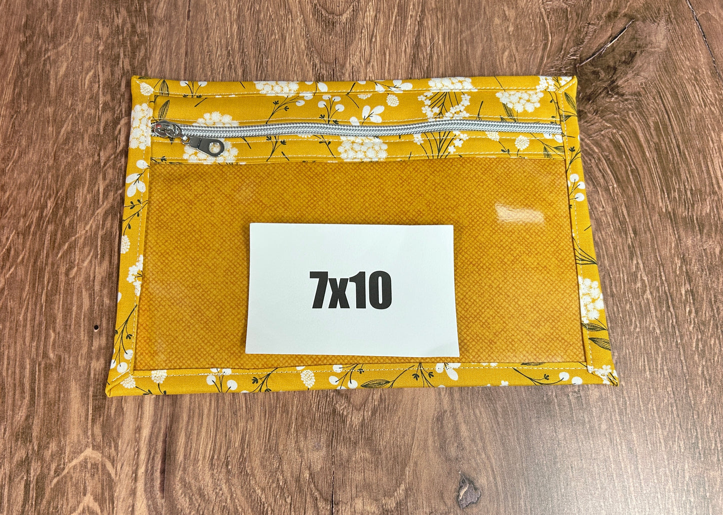 Vinyl Cross Stitch Project Bag - Embroidery Bag - Project Bag - Knitting & Crochet Bag - Storage - Organizer - Notions - Flower - Floral
