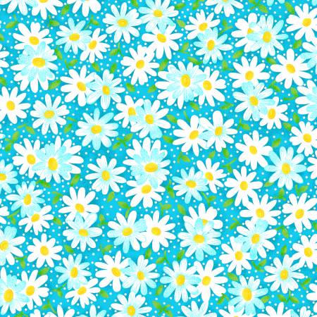 Fabric Traditions Daisy Fabric - Daisy Delight - #2075-E - Studio Cottons by Fabric Traditions - Flower