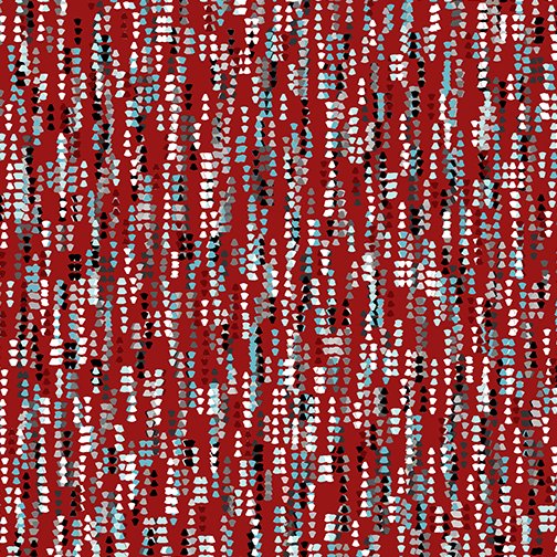 Benartex Knitting Texture Fabric - All You Knit is Love by Kanvas Studio Collection - Red Knitting Texture - #9922B-10 - Cotton