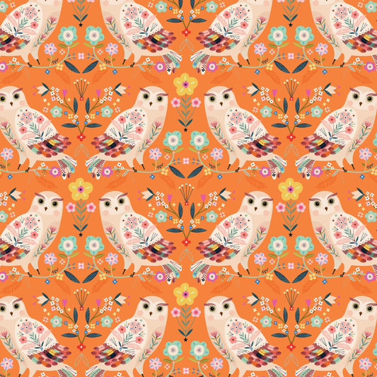 Dashwood Studio Fabric - Animal Magic - Owl - Cotton Fabric