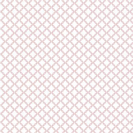 Timeless Treasures Fabric - White Garden Redwork - Garden Redwork by TT Fabrics - CD3104-WHITE - Cotton Fabric