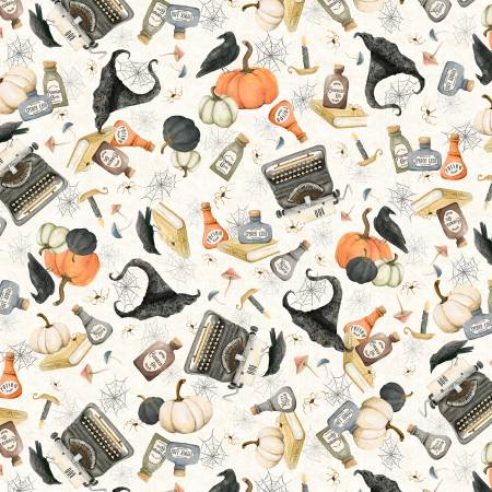 P&B Textiles Fabric - Halloween Toss - Hocus Pocus by Deane Beesley Collection - Halloween - Cotton Fabric