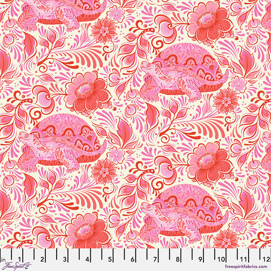 Free Spirit Tula Pink Besties Fabric - No Rush - Blossom - PWTP2216 - Cotton Fabric