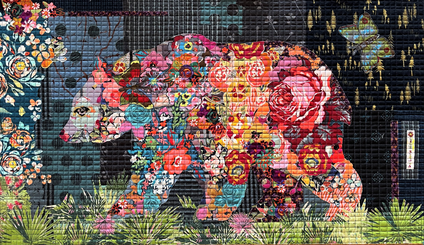 Laura Heine Rosie Bear Pattern - #FWLHRB - Fiberworks Inc - Quilt Pattern