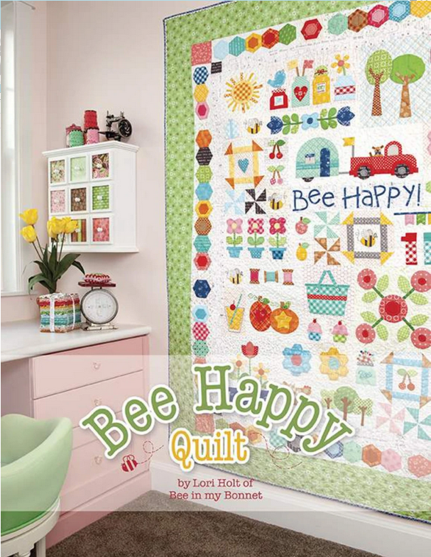 Bee in My Bonnet Quilt Pattern - Bee Happy Quilt Pattern by Lori Holt - Quilt Pattern - P120-BEEHAPPY