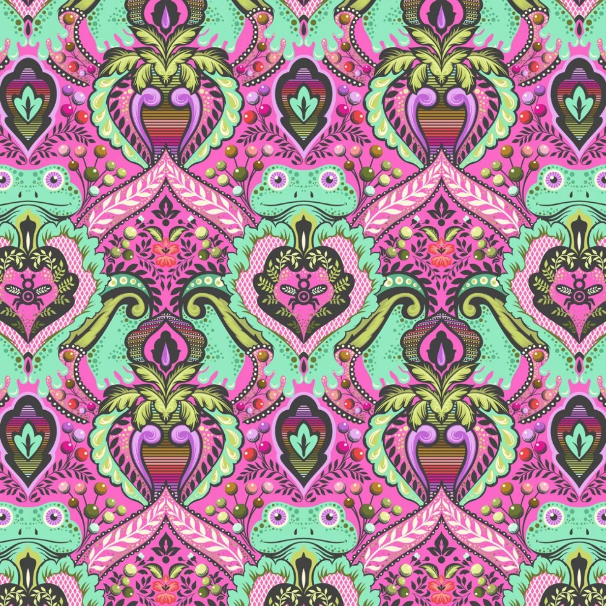 Free Spirit Tula Pink Fabric - Prince Charming Deja Vu - Frog Prince - Gumball - #PWTP274.GUMBALL - Cotton Fabric